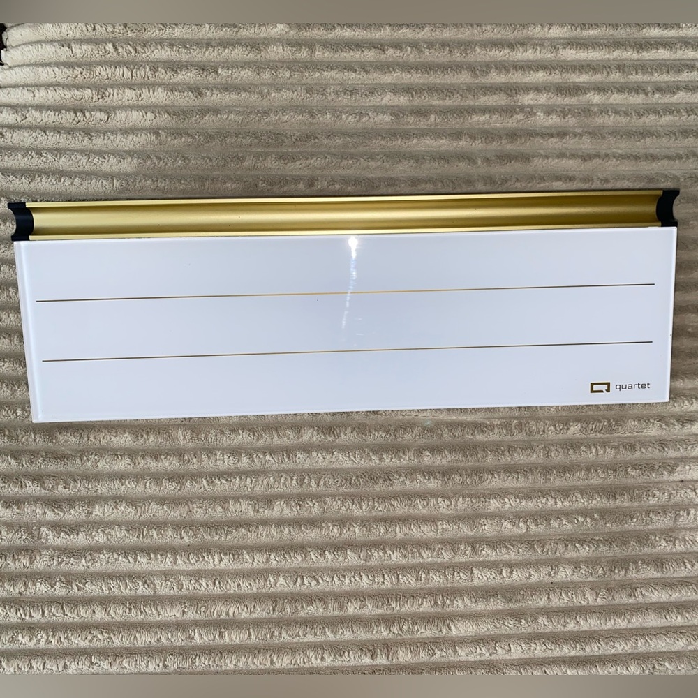 🖊️ Quartet Gold Desk Dry Erase Board ✨ Sleek & Stylish Workspace Must-Have!